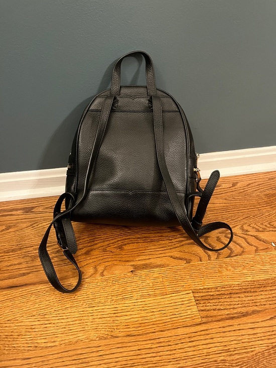 kate spade small Black Pebbled Leather Backpack with Gold Hardware main image 8